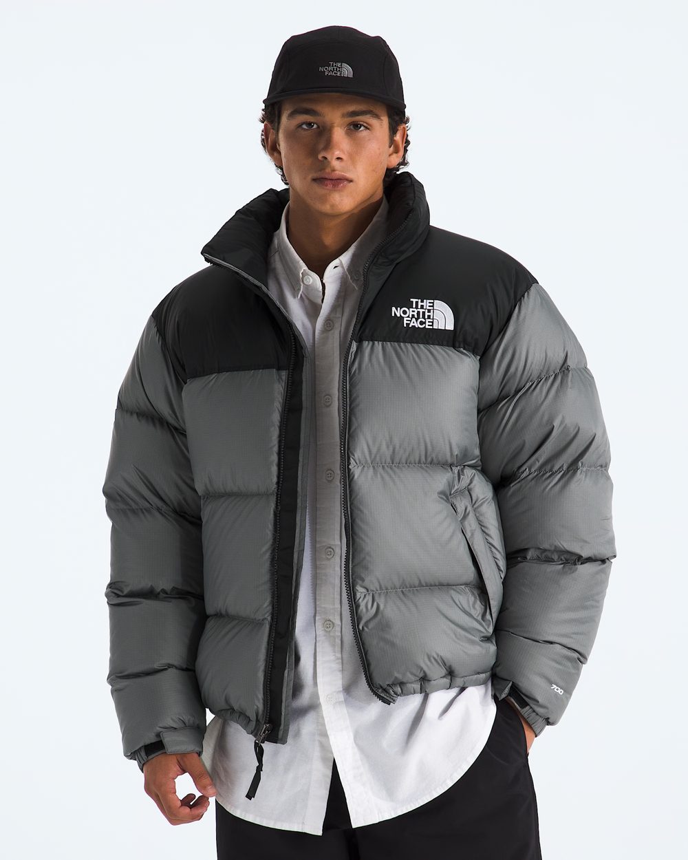 Men's 1996 Retro Nuptse Jacket, Grey / TNF Black