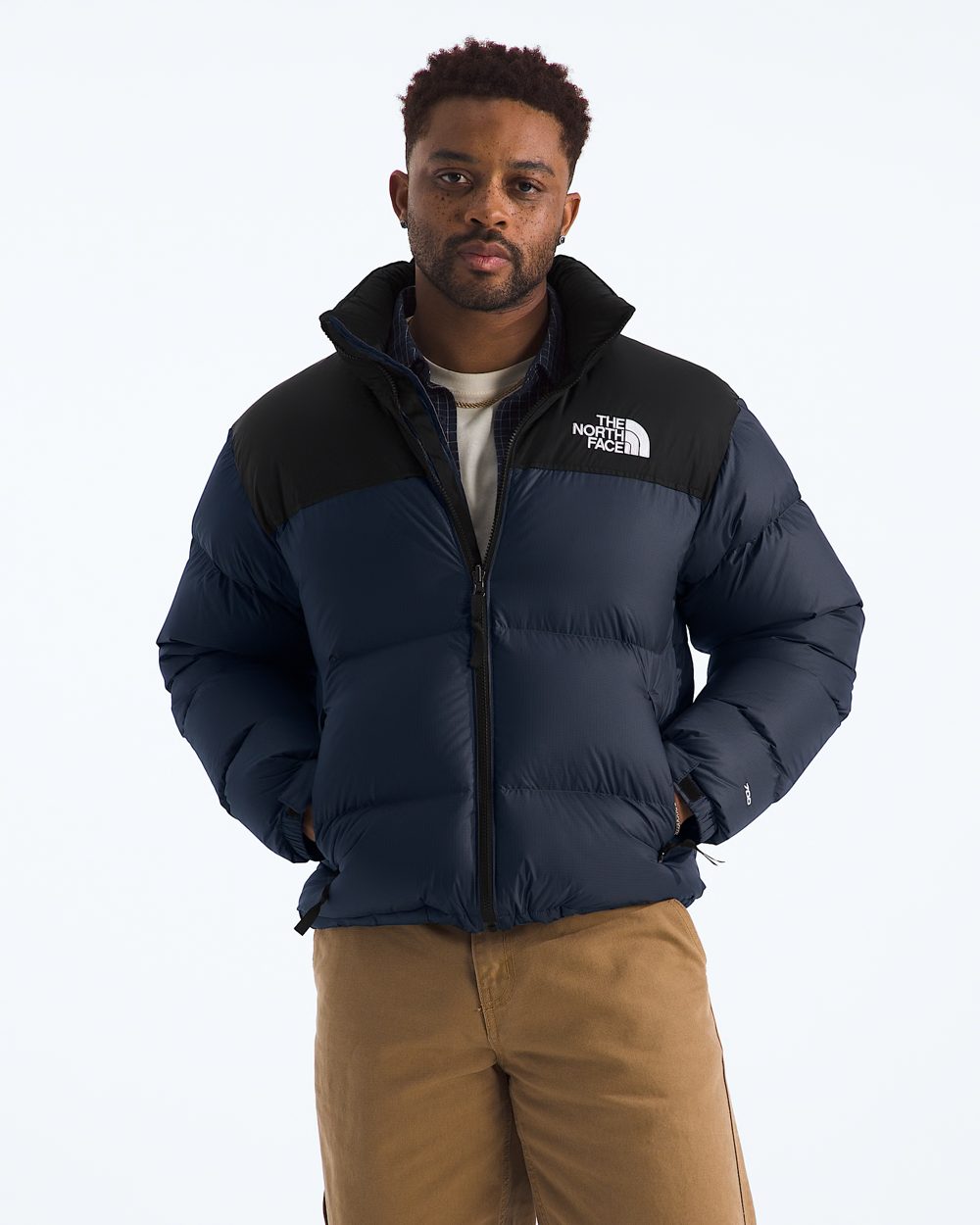 Men's 1996 Retro Nuptse Jacket, Summit Navy / TNF Black