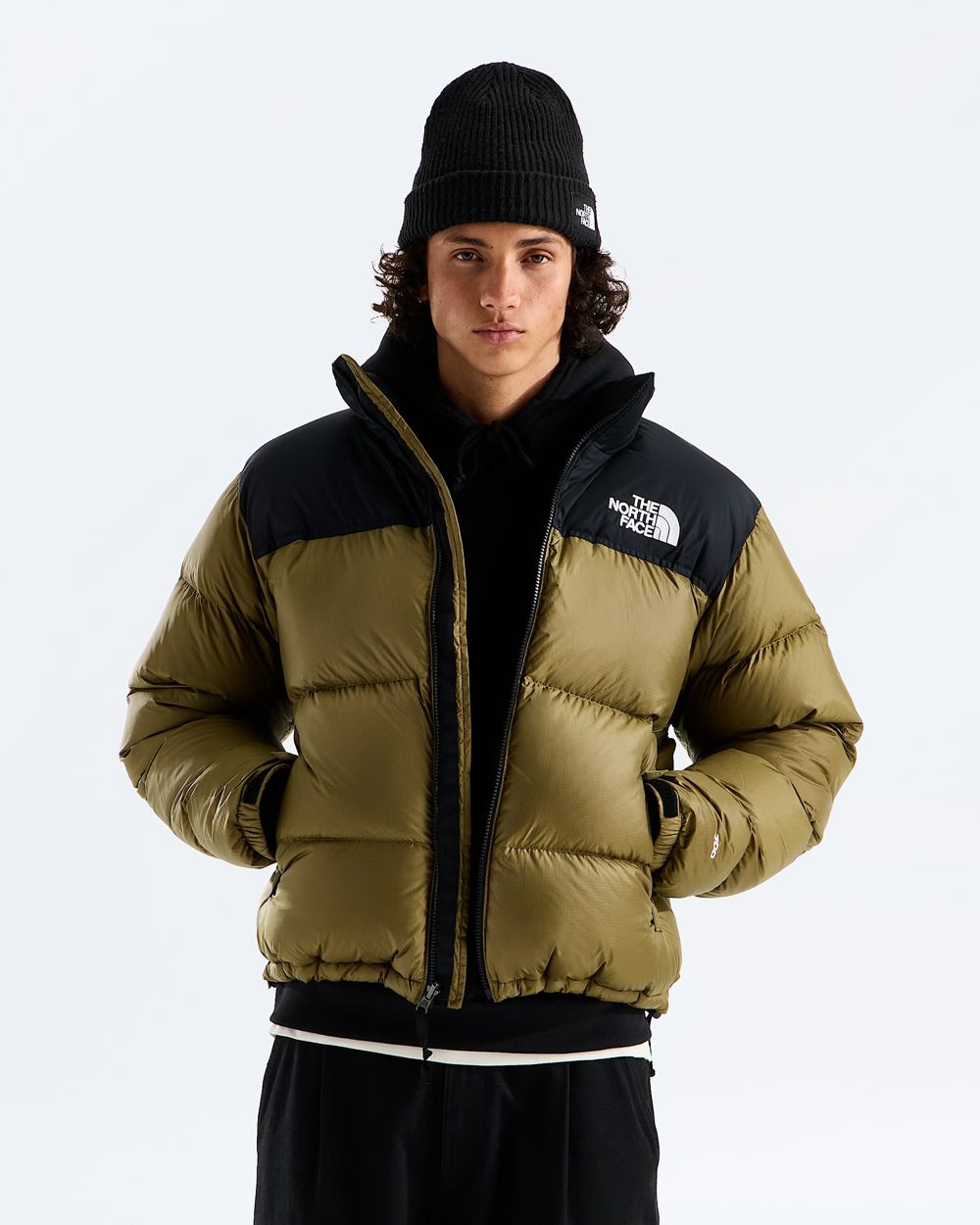 Men's 1996 Retro Nuptse Jacket, Olive / TNF Black