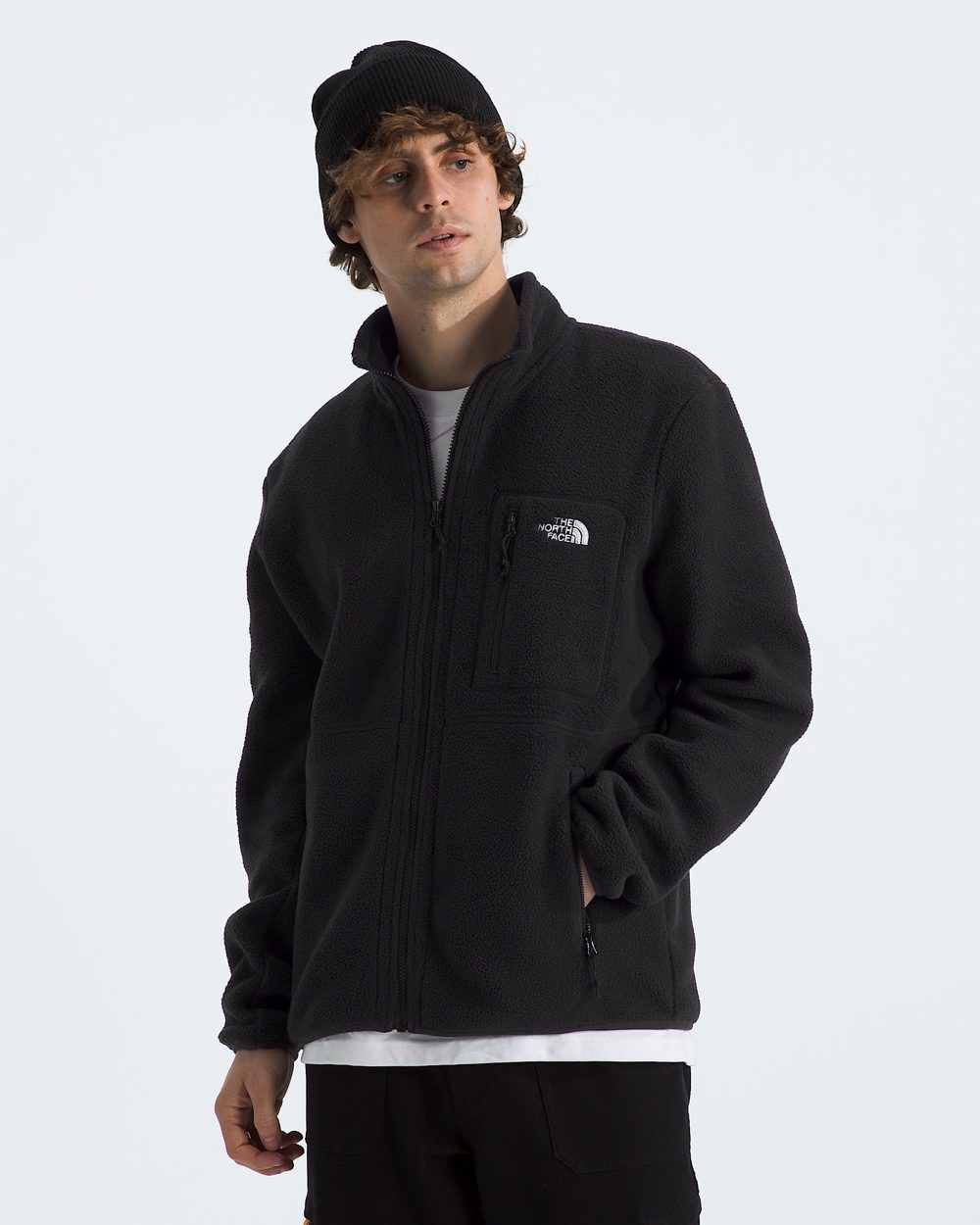Men's Yumiori Full Zip Fleece, TNF Black